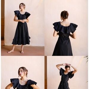 Mille palma dress in Black